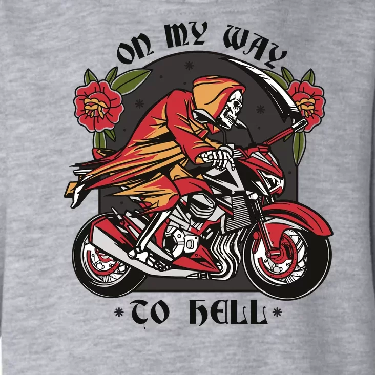 On My Way To Hell Motorcycle Toddler Hoodie