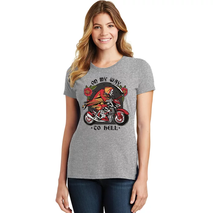 On My Way To Hell Motorcycle Women's T-Shirt