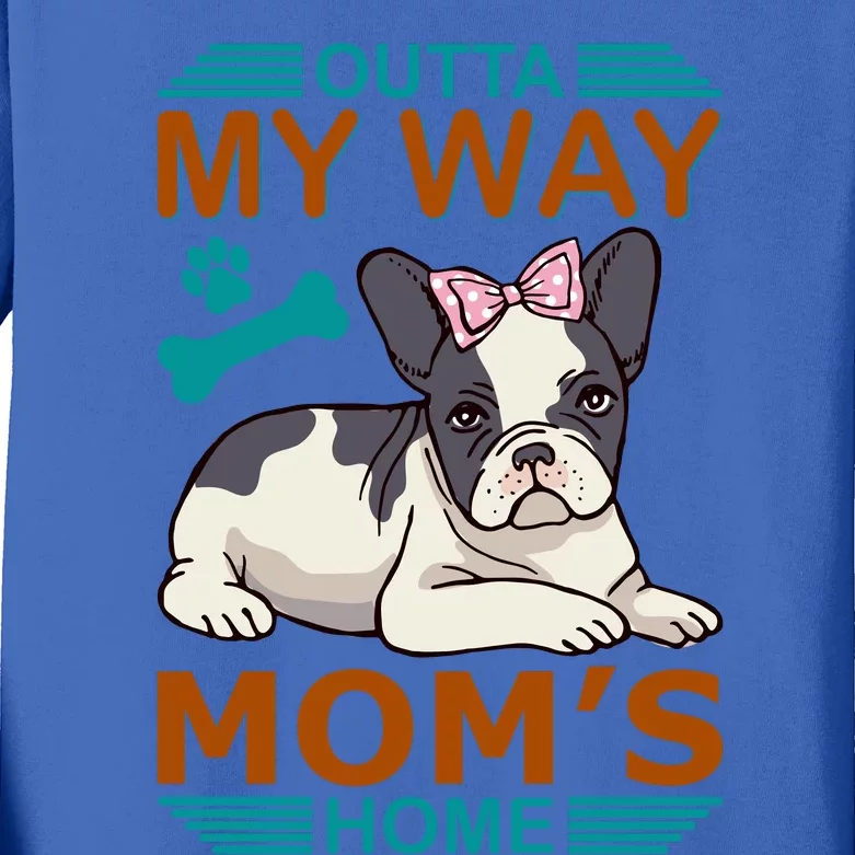 Outta My Way Mom's Home Kids Long Sleeve Shirt