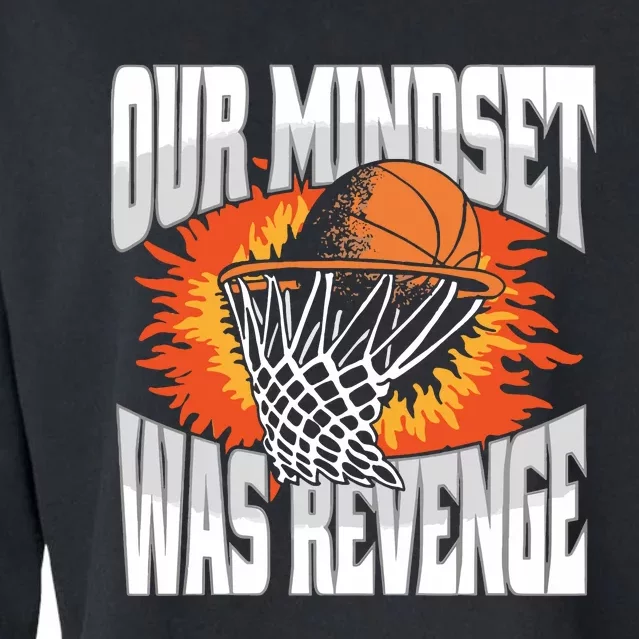 Our Mindset Was Revenge Cropped Pullover Crew