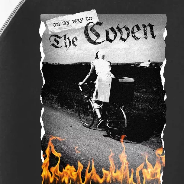 On My Way To The Coven Collage Flames Toddler Fine Jersey T-Shirt