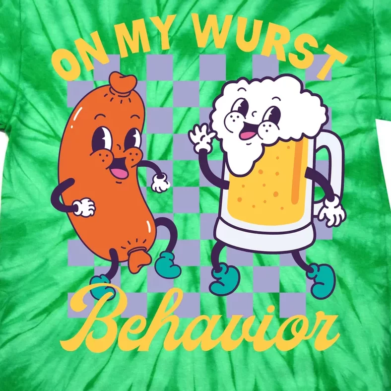 On My Wurst Behavior Oktoberfest Tie-Dye T-Shirt