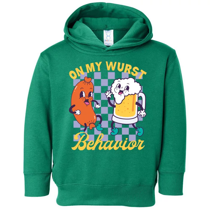 On My Wurst Behavior Oktoberfest Toddler Hoodie