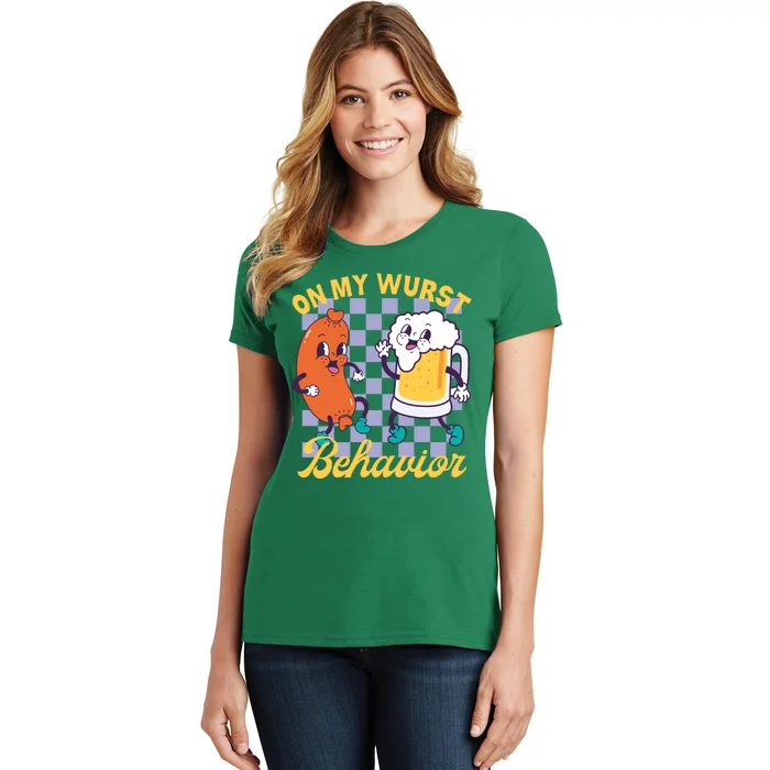 On My Wurst Behavior Oktoberfest Women's T-Shirt