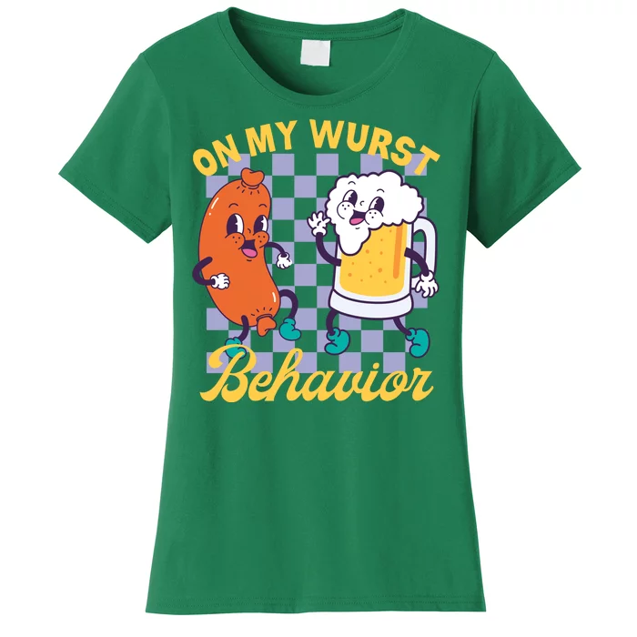 On My Wurst Behavior Oktoberfest Women's T-Shirt