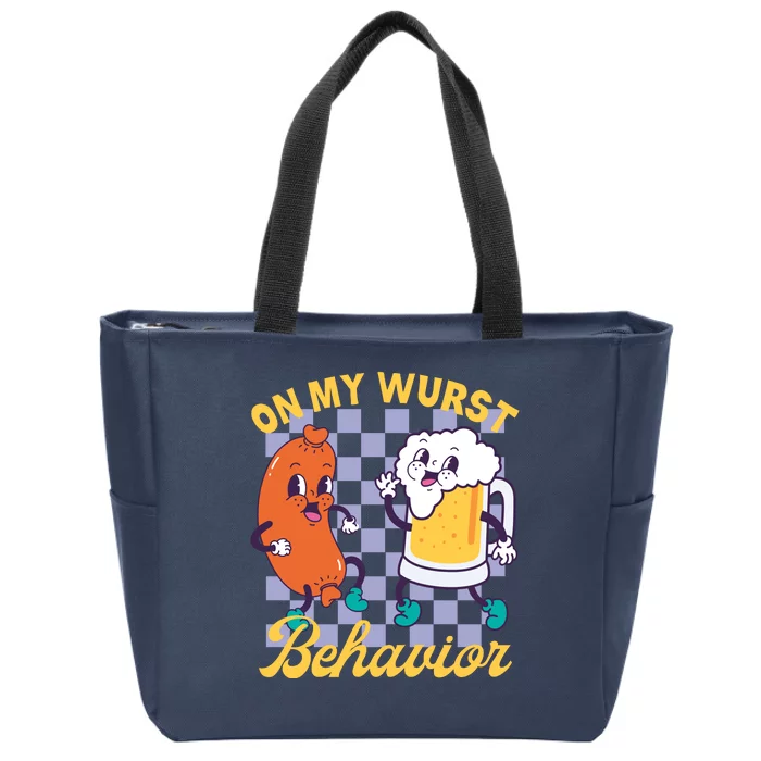 On My Wurst Behavior Oktoberfest Zip Tote Bag