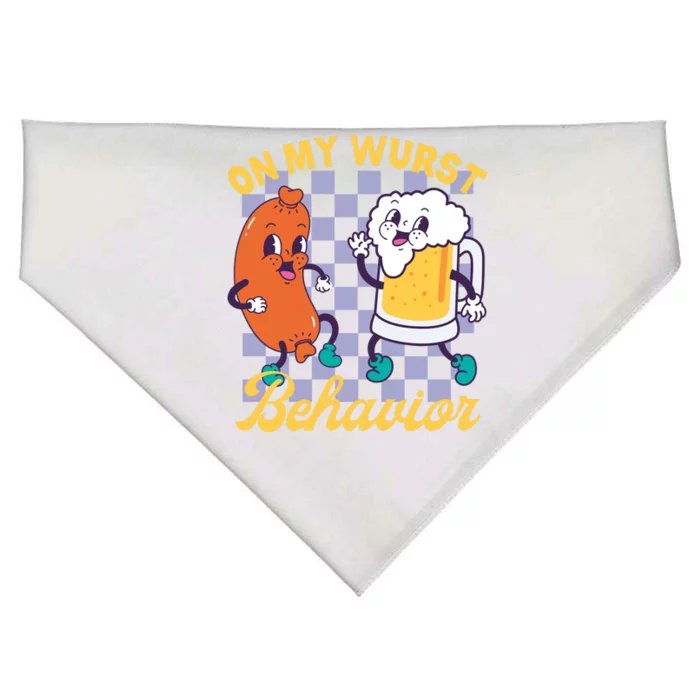 On My Wurst Behavior Oktoberfest USA-Made Doggie Bandana