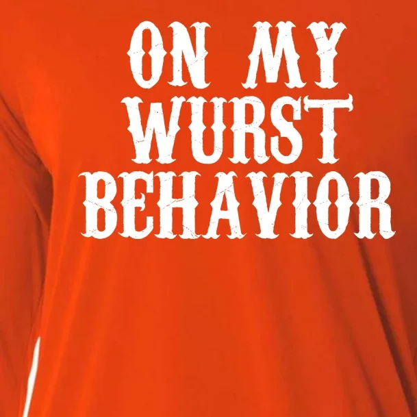 On My Wurst Behavior Oktoberfest Festive Cooling Performance Long Sleeve Crew