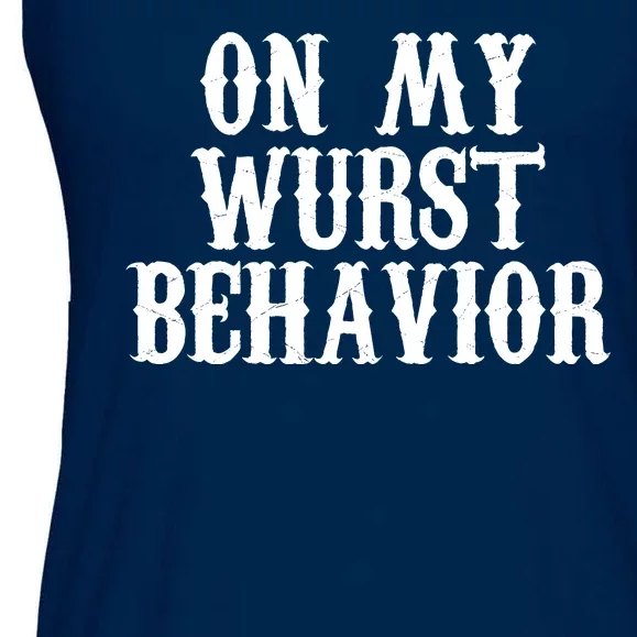 On My Wurst Behavior Oktoberfest Festive Ladies Essential Flowy Tank