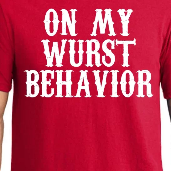 On My Wurst Behavior Oktoberfest Festive Pajama Set