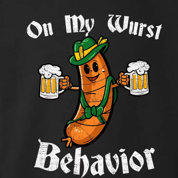 On My Wurst Behavior Funny Bratwurst German Oktoberfest Toddler Hoodie