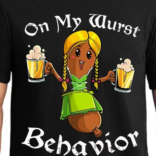 On My Wurst Behavior Oktoberfest German Pajama Set