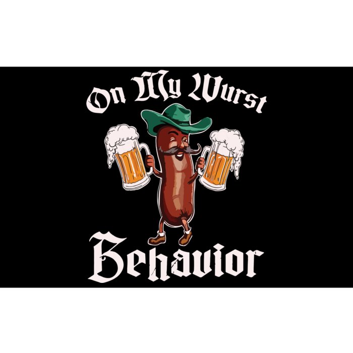 On My Wurst Behavior Funny Oktoberfest Bumper Sticker