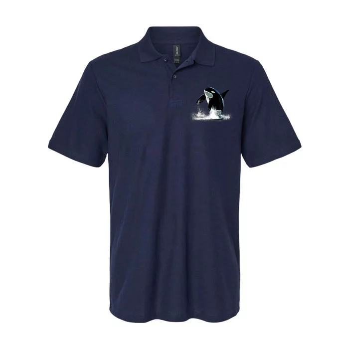 Orca Motif Whale Predator Animals Design Softstyle Adult Sport Polo