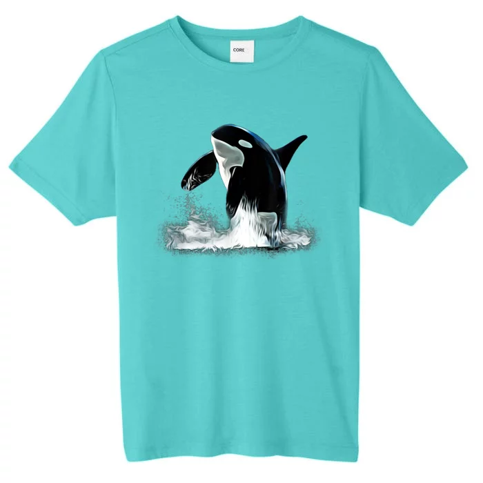 Orca Motif Whale Predator Animals Design ChromaSoft Performance T-Shirt