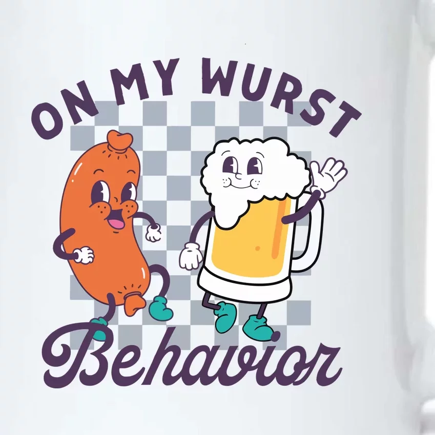 On My Wurst Behavior Funny Oktoberfest Black Color Changing Mug