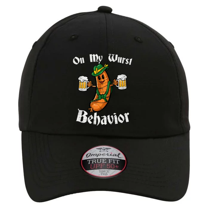 On My Wurst Behavior Funny Bratwurst German Oktoberfest The Original Performance Cap