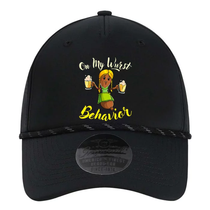 On My Wurst Behavior Funny Bratwurst German Oktoberfest Performance The Dyno Cap