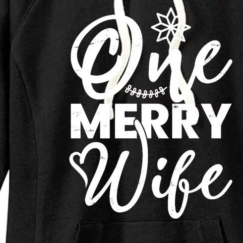 One Merry Wife Christmas Gift Women's Fleece Hoodie