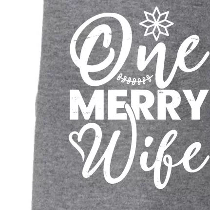 One Merry Wife Christmas Gift Doggie 3-End Fleece Hoodie