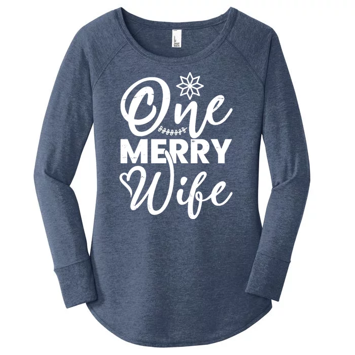 One Merry Wife Christmas Gift Women's Perfect Tri Tunic Long Sleeve Shirt