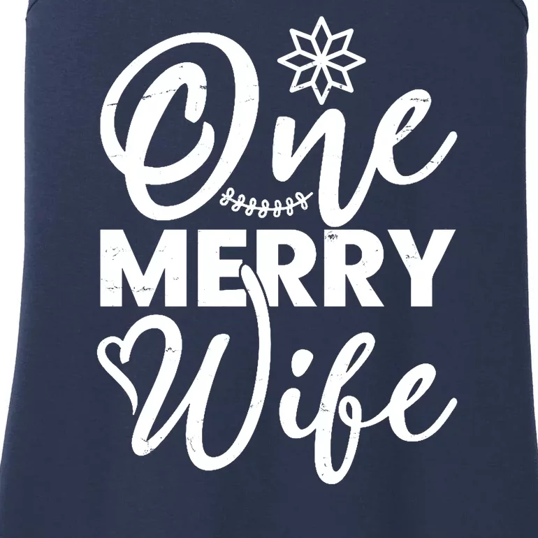 One Merry Wife Christmas Gift Ladies Essential Tank