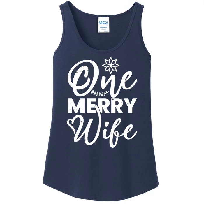 One Merry Wife Christmas Gift Ladies Essential Tank