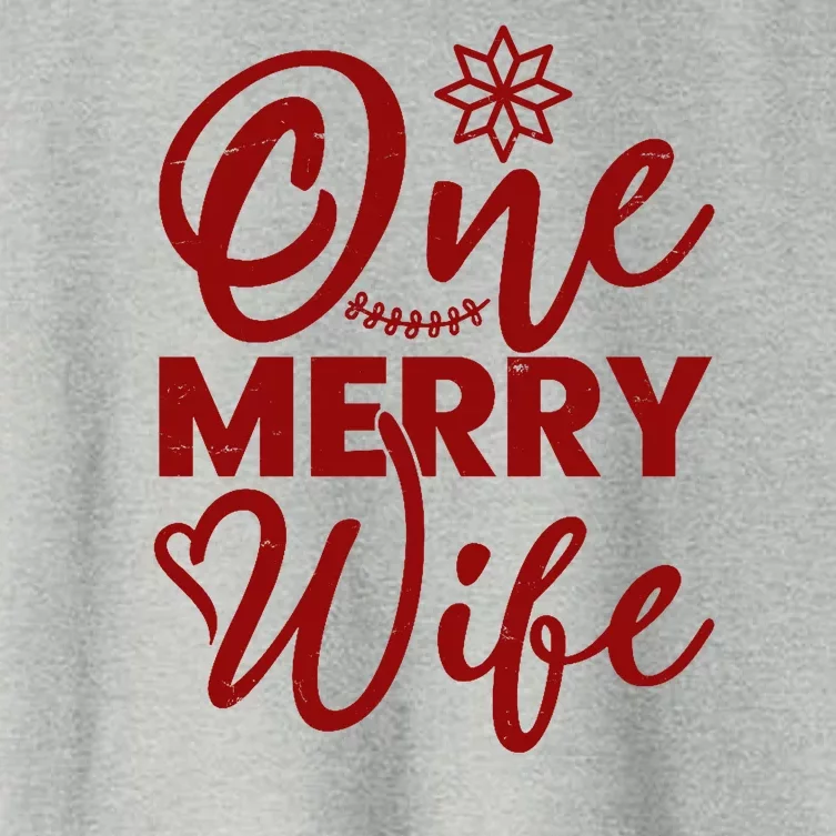 One Merry Wife Christmas Gift Women's Crop Top Tee