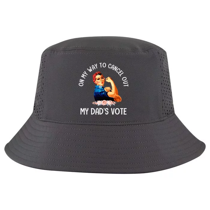 On My Way To Cancel Out My DadS Vote Mom Cool Comfort Performance Bucket Hat