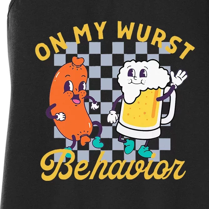 On My Wurst Behavior Women's Racerback Tank