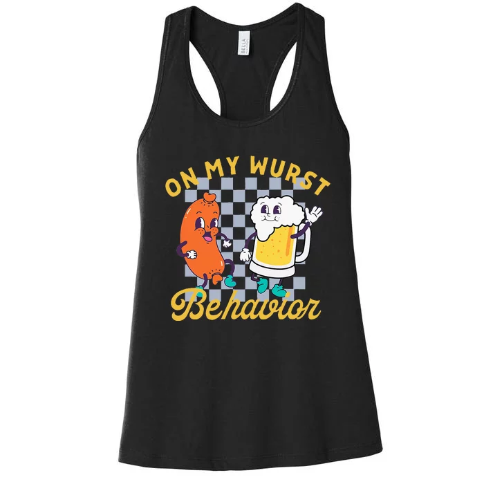 On My Wurst Behavior Women's Racerback Tank