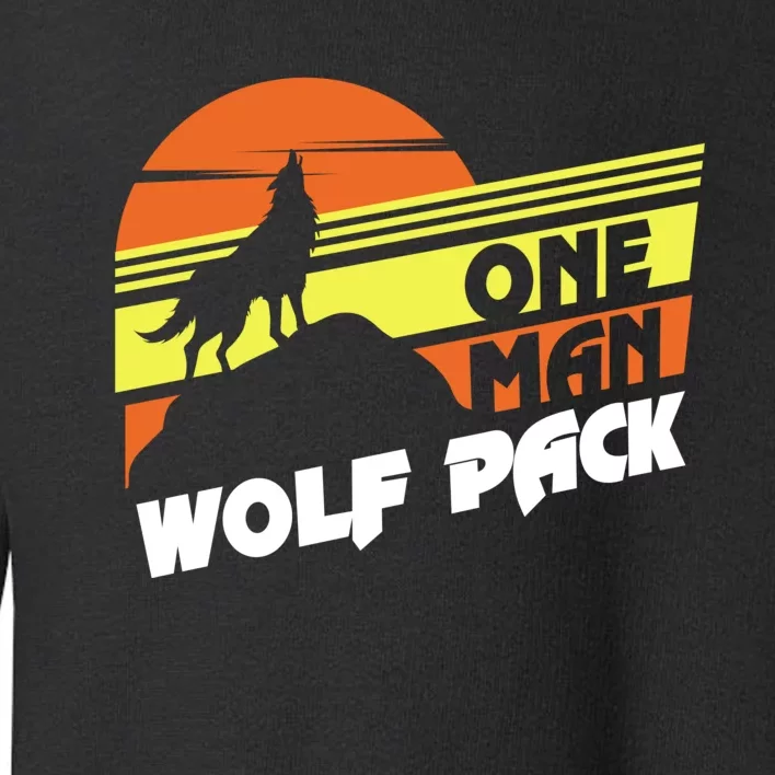 One Man Wolf Pack Toddler Sweatshirt