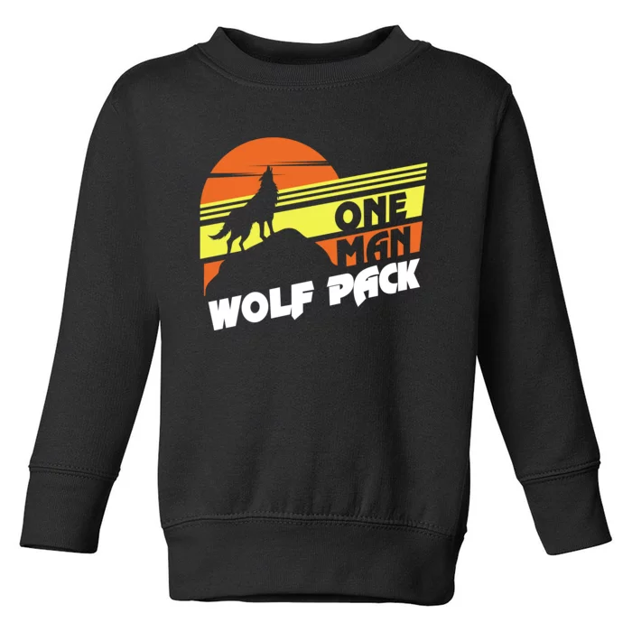 One Man Wolf Pack Toddler Sweatshirt