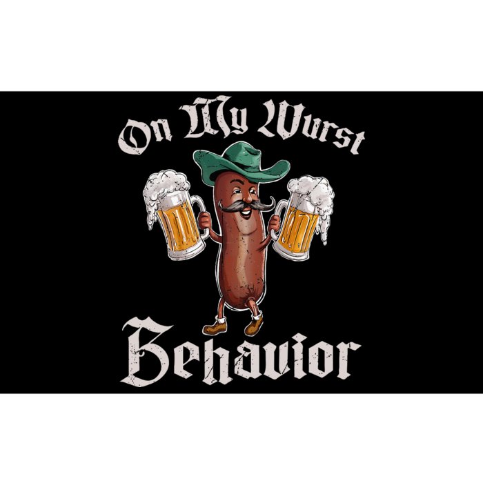 On My Wurst Behavior Funny Oktoberfest Bumper Sticker