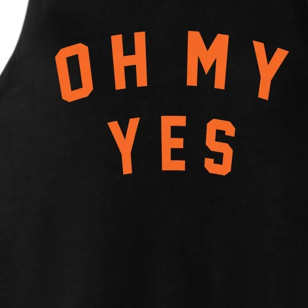 Oh My Yes Ladies Tri-Blend Wicking Tank