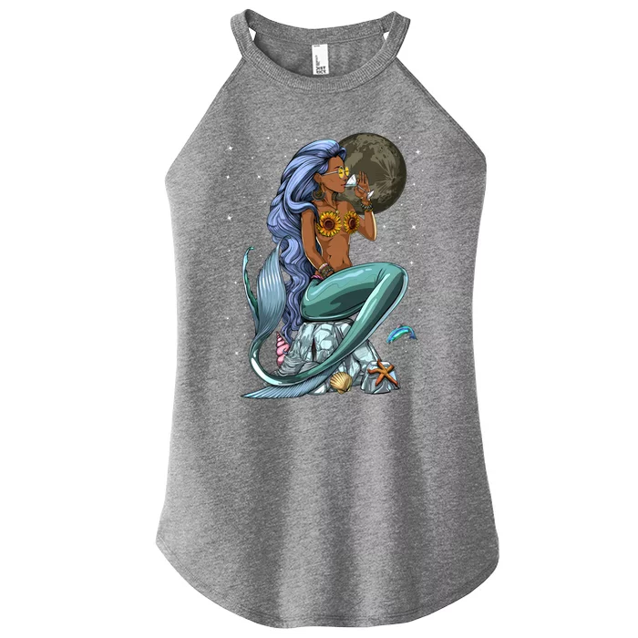 Ocean Mermaid Yemaya Orisha Goddess African Yoruba Religion Gift Women’s Perfect Tri Rocker Tank