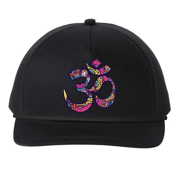 Om Mandala Yoga Snapback Five-Panel Rope Hat