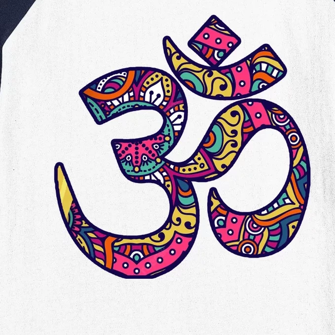 Om Mandala Yoga Baseball Sleeve Shirt