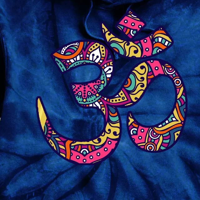 Om Mandala Yoga Tie Dye Hoodie