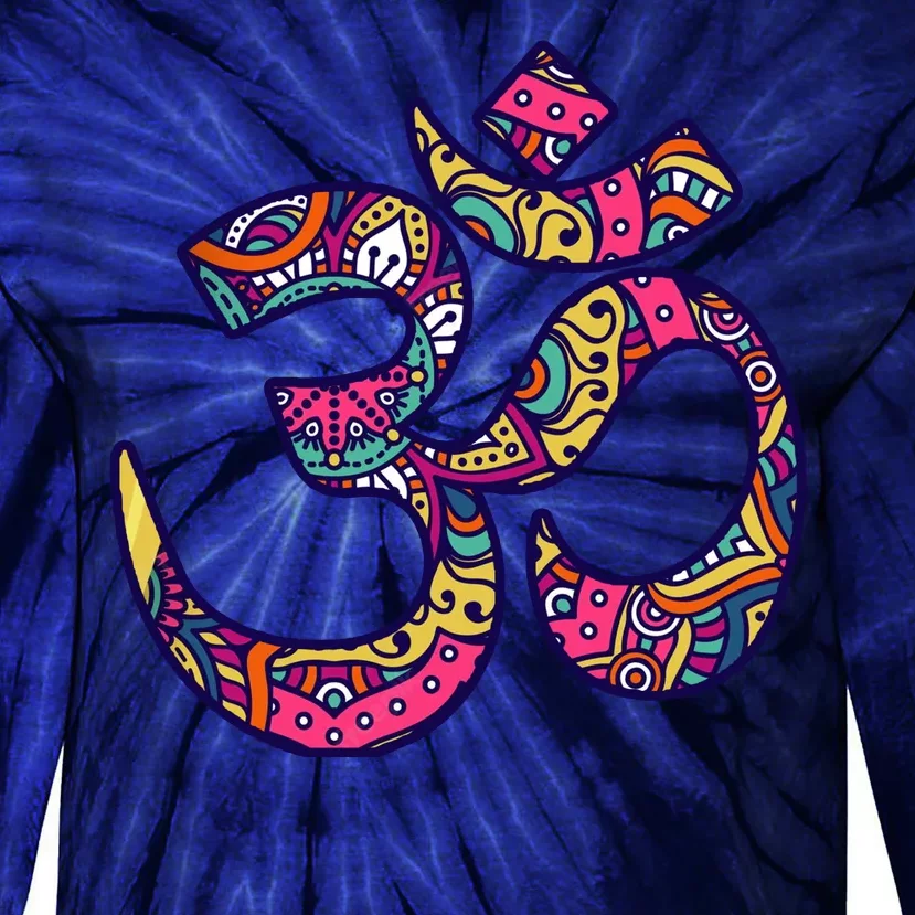 Om Mandala Yoga Tie-Dye Long Sleeve Shirt