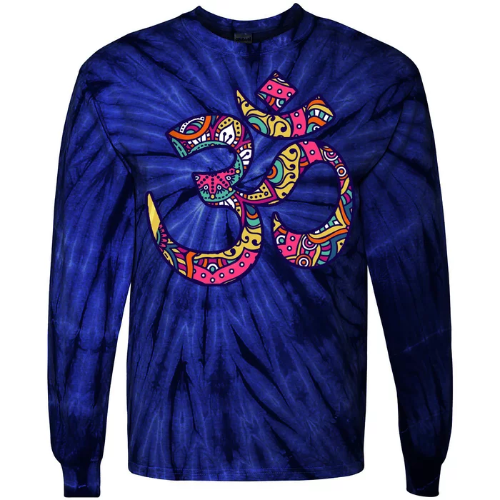 Om Mandala Yoga Tie-Dye Long Sleeve Shirt