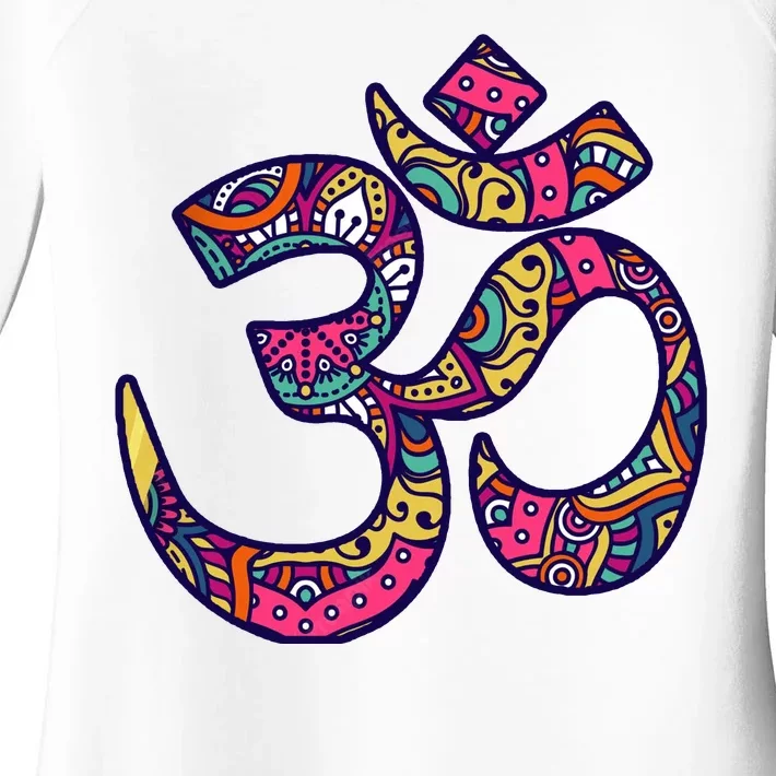 Om Mandala Yoga Women's Perfect Tri Tunic Long Sleeve Shirt