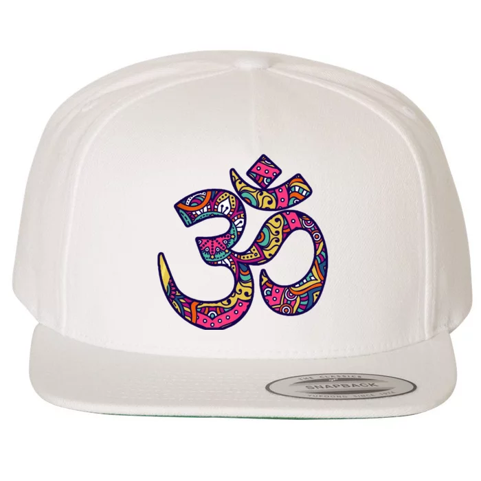 Om Mandala Yoga Wool Snapback Cap