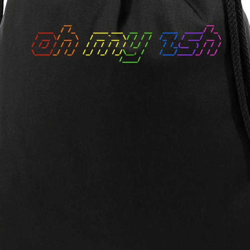 OH MY ZSH Programming Coder Hacker Nerdy Computer Tech Drawstring Bag