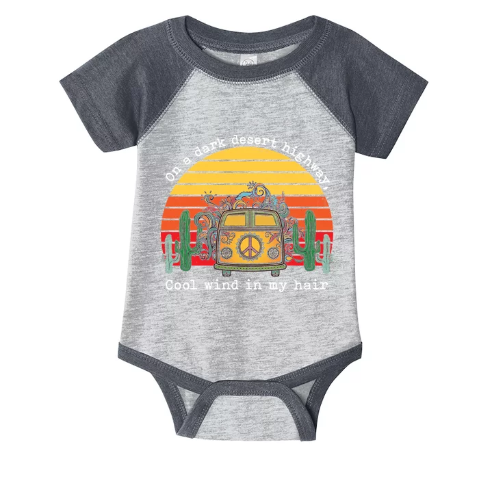 On A Dark Desert Highway Retro Infant Baby Jersey Bodysuit