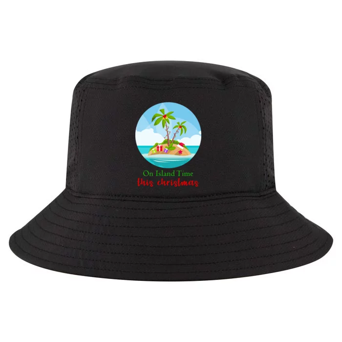 On Island Time This Christmas Vacation Cool Comfort Performance Bucket Hat