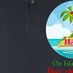 On Island Time This Christmas Vacation Softstyle Adult Sport Polo