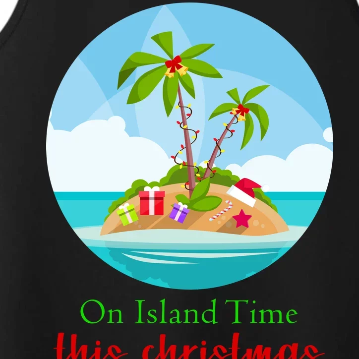 On Island Time This Christmas Vacation Performance Tank