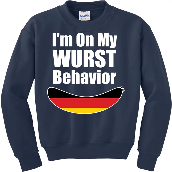 On My Worst Behavior Kids Sweatshirt