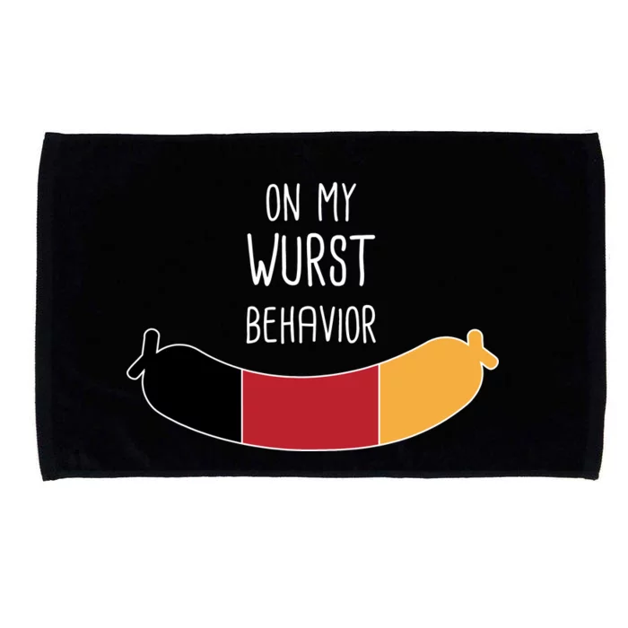 On My Worst Behavior Oktoberfest Microfiber Hand Towel